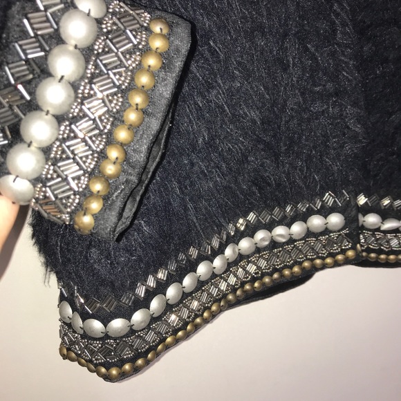 Jessica Simpson Black Furry Puff Women's Jacket - Picture 5 of 15